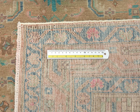 5x10 Vintage Brown Persian Style Hand Knotted Low Pile Wool Area Rug